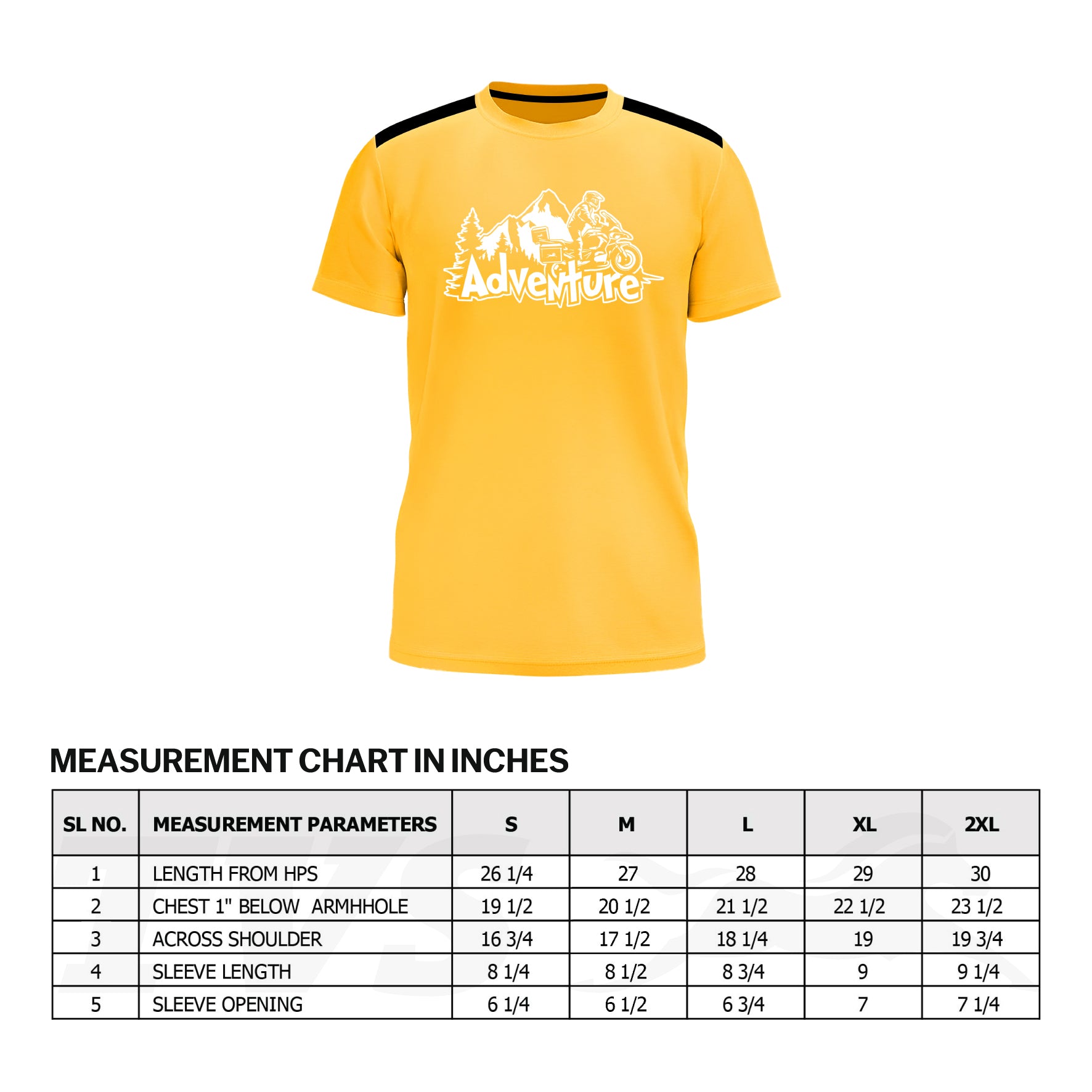 TVS Adventure Round Neck Radium Print T-shirt